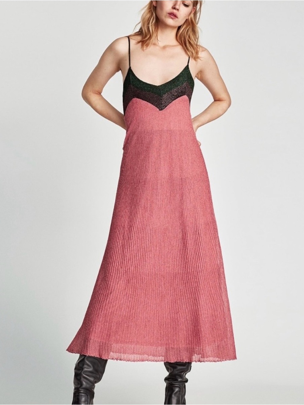Zara Pink Knit Dress